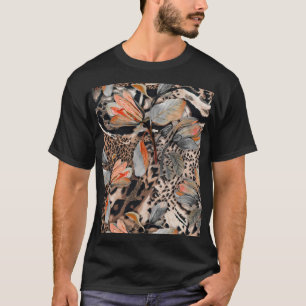 Wilde Afrikaanse dierlijke huid patroon T-shirt