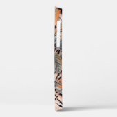 Wilde afrikaanse huid met bladerbloemen Case-Mate iPhone case (Achterkant / Links)