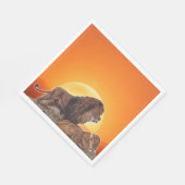 Wilde Afrikaanse katten, leeuwin en leeuw Servet (Hoek)