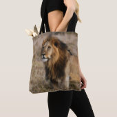 Wilde Afrikaanse Leeuw Tote Bag (Dichtbij)
