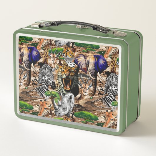 Wilde Afrikaanse savannedieren (Achterkant)