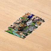 Wilde Afrikaanse savannedieren Acryl Uitnodigingen (Laagn)