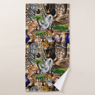 Wilde Afrikaanse savannedieren Bad Handdoek