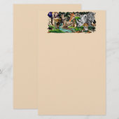 Wilde Afrikaanse savannedieren Briefpapier (Voorkant / Achterkant)