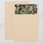 Wilde Afrikaanse savannedieren Briefpapier (Voorkant / Achterkant)