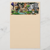 Wilde Afrikaanse savannedieren Briefpapier (Voorkant)