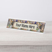 Wilde Afrikaanse savannedieren Bureau Naambordje (Voorkant)