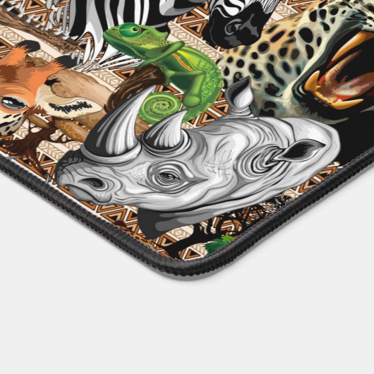 Wilde Afrikaanse savannedieren Bureaumat (Hoek)