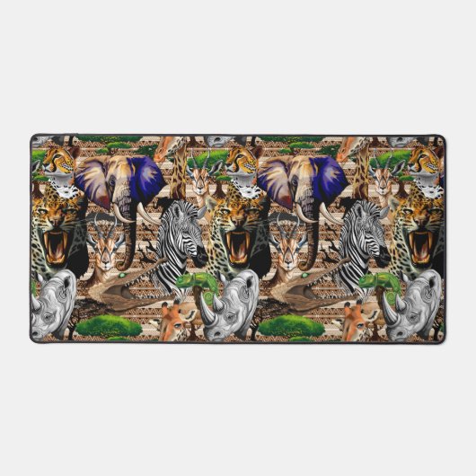 Wilde Afrikaanse savannedieren Bureaumat (Voorkant)