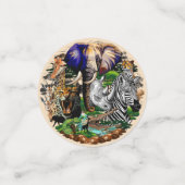 Wilde Afrikaanse savannedieren Confetti (Kleine voorkant)