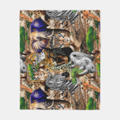 Wilde Afrikaanse savannedieren Fleece Deken (Voorkant)