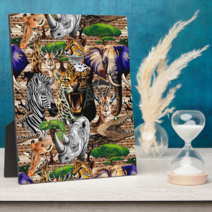 Wilde Afrikaanse savannedieren Fotoplaat