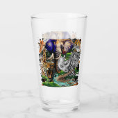 Wilde Afrikaanse savannedieren Glas (Achterkant)