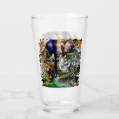 Wilde Afrikaanse savannedieren Glas (Voorkant)