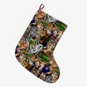 Wilde Afrikaanse savannedieren Grote Kerstsok (Voorkant (Hangend))