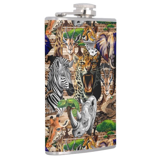 Wilde Afrikaanse savannedieren Heupfles (Rechts)