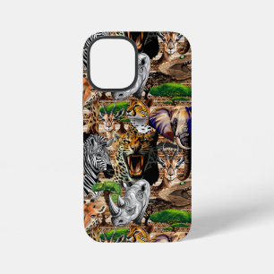 Wilde Afrikaanse savannedieren iPhone 12 Mini Hoesje