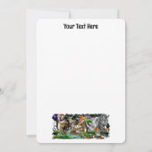 Wilde Afrikaanse savannedieren Kaart (Achterkant)