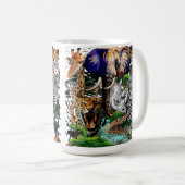 Wilde Afrikaanse savannedieren Koffiemok (Voorkant rechts)