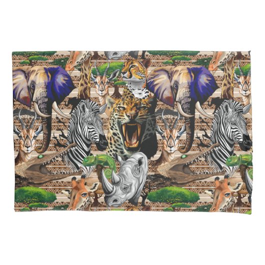 Wilde Afrikaanse savannedieren Kussensloop (Voorkant)