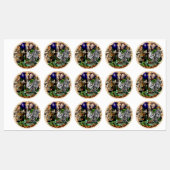 Wilde Afrikaanse savannedieren Labels (Vel)