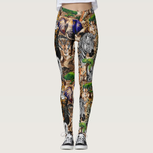 Wilde Afrikaanse savannedieren Leggings