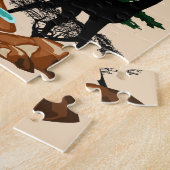 Wilde Afrikaanse savannedieren Legpuzzel (Zijkant)