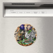 Wilde Afrikaanse savannedieren Magneet (Insitu (Vaatwasser))