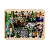 Wilde Afrikaanse savannedieren Magneet (Horizontaal)