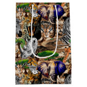 Wilde Afrikaanse savannedieren Medium Cadeauzakje (Achterkant)