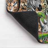 Wilde Afrikaanse savannedieren Muismat (Hoek)