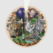 Wilde Afrikaanse savannedieren Ornament (voorkant)