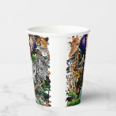 Wilde Afrikaanse savannedieren Papieren Bekers (Rechts)
