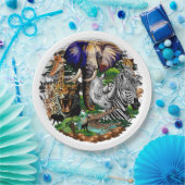 Wilde Afrikaanse savannedieren Papieren Bordje (Feest)