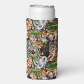 Wilde Afrikaanse savannedieren Seltzer Blikjeskoeler (Seltzer Voorkant)