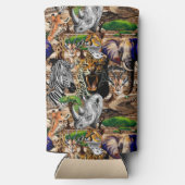 Wilde Afrikaanse savannedieren Seltzer Blikjeskoeler (Achterkant)