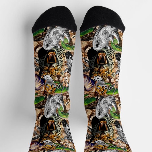 Wilde Afrikaanse savannedieren Sokken (Top)