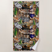 Wilde Afrikaanse savannedieren Strandlaken (Voorkant)