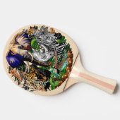 Wilde Afrikaanse savannedieren Tafeltennisbatje (Zijkant)