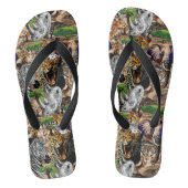 Wilde Afrikaanse savannedieren Teenslippers (Voetbed)