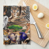 Wilde Afrikaanse savannedieren Theedoek (Quarter Fold)