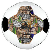 Wilde Afrikaanse savannedieren Voetbal (Gedraaid)