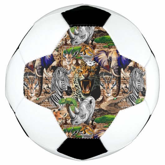Wilde Afrikaanse savannedieren Voetbal (Voorkant)