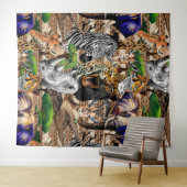 Wilde Afrikaanse savannedieren Wandkleed (In Situ (horizontaal))
