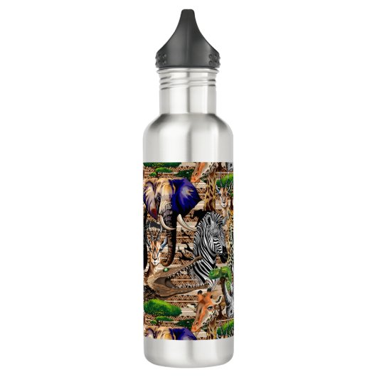 Wilde Afrikaanse savannedieren Waterfles (Links)