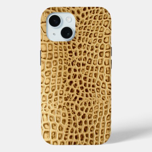 Wilde alligator lederen krokodillenhuid Case-Mate iPhone case (Achterkant)