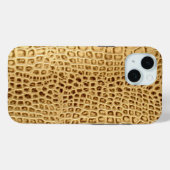 Wilde alligator lederen krokodillenhuid Case-Mate iPhone case (Achterkant (horizontaal))
