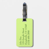 Wilde ananas tropische vruchten in Natuur Bagagelabel (Achterkant verticaal)