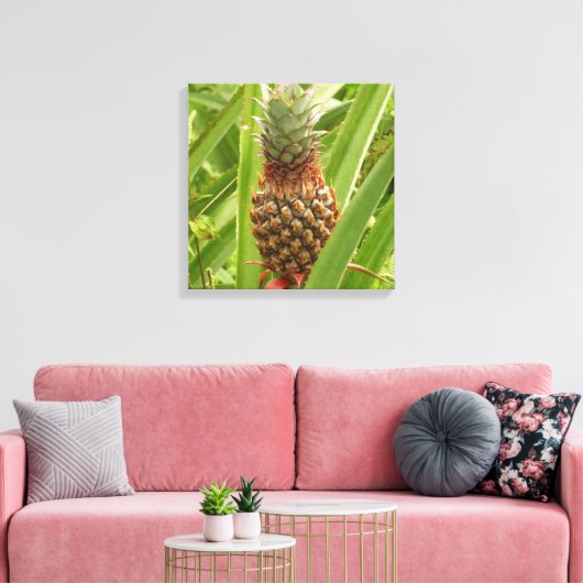 Wilde ananas tropische vruchten in Natuur Canvas Afdruk (Insitu (Woonkamer))