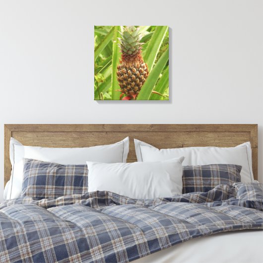 Wilde ananas tropische vruchten in Natuur Canvas Afdruk (Insitu (Slaapkamer))